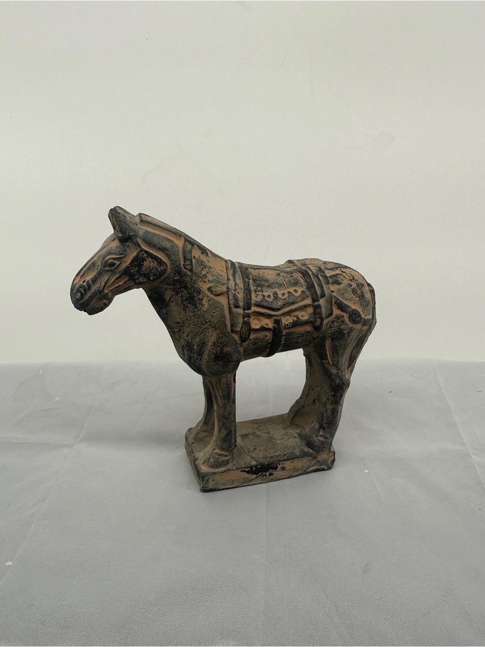 Vintage Chinese terracotta horse statue